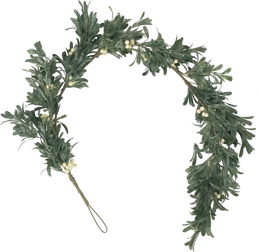 Christopher Knight Home Wallsten Artificial Garland, Green + White