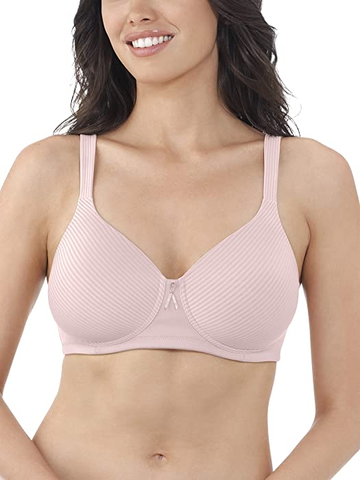 Brilliance by Vanity Fair womens Full Coverage Comfort Wirefree 72238 Bra, Sheer Quartz, 38D US