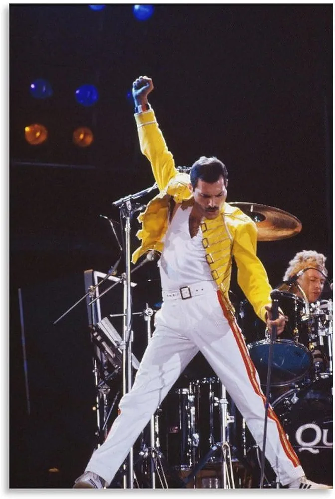 generic Queen Freddie Mercury Poster Music Poster Wall Art Paintings Canvas Wall Decor Home Decor Living Room Decor Aesthetic Prints 12x18inch(30x45cm) Unframe-style