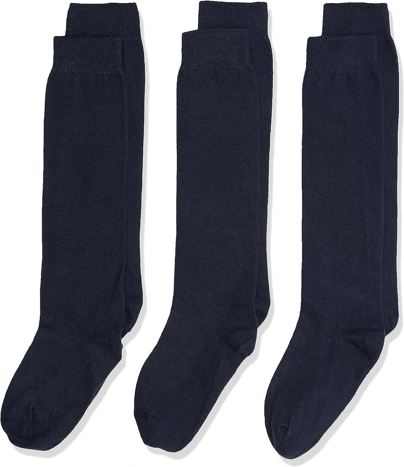 Jefferies Socks Girls' School Uniform Knee-High Sock, Pack of Three