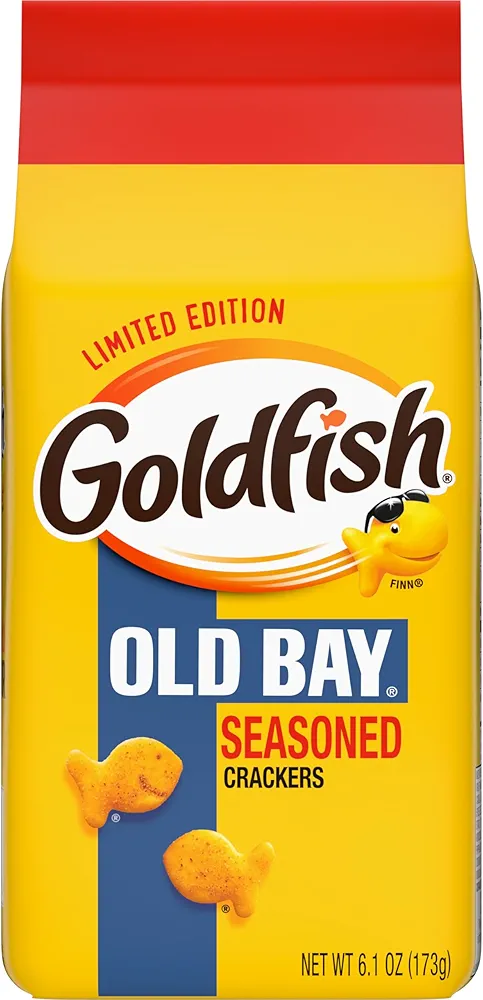 Goldfish Crackers, Limited Edition Old Bay Seasoned Snack Crackers, 6.1 Oz