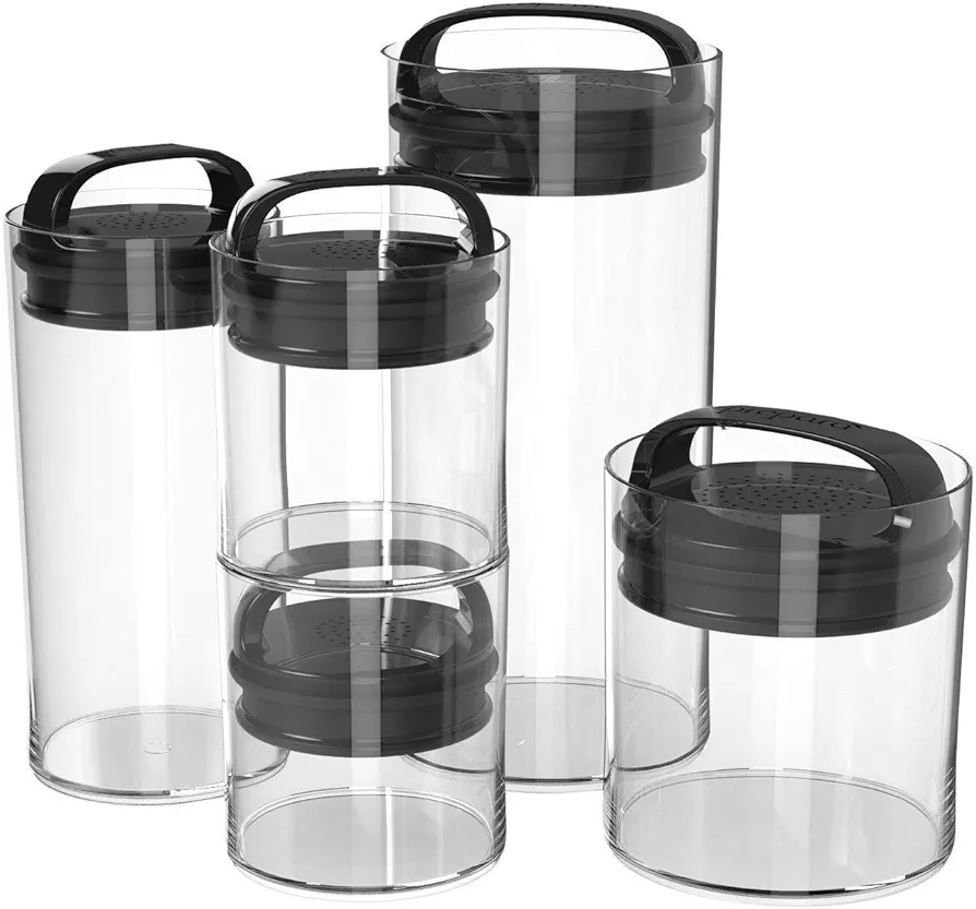 Room Essentials Household Food or Beverage Storage Containers, Black