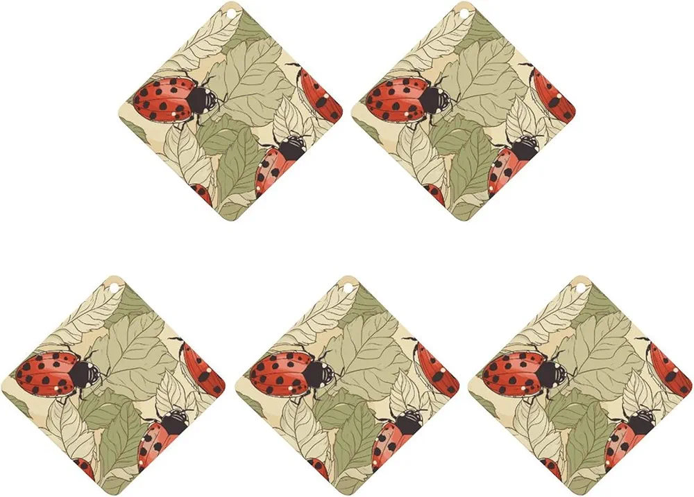 5 Pcs Car Air Fresheners Hanging Air Freshener Ladybug Hanging Scented Cards Fragrance Scented Cards for Car Car Aromatherapy Tablets for Car