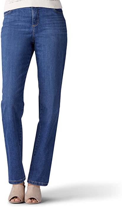 Lee Women’s Instantly Slims Classic Relaxed Fit Monroe Straight Leg Jean