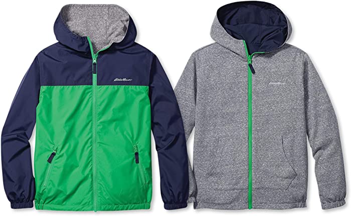 Eddie Bauer Kids Reversible Jacket - Hooded Windbreaker