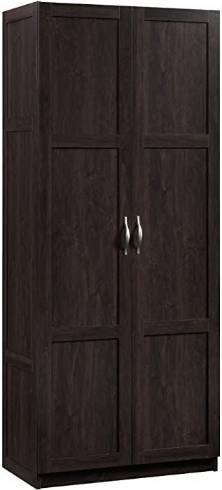 Sauder 419496 Miscellaneous Storage Storage Cabinet, L: 29.61" x W: 16.02" x H: 71.50", Cinnamon Cherry finish