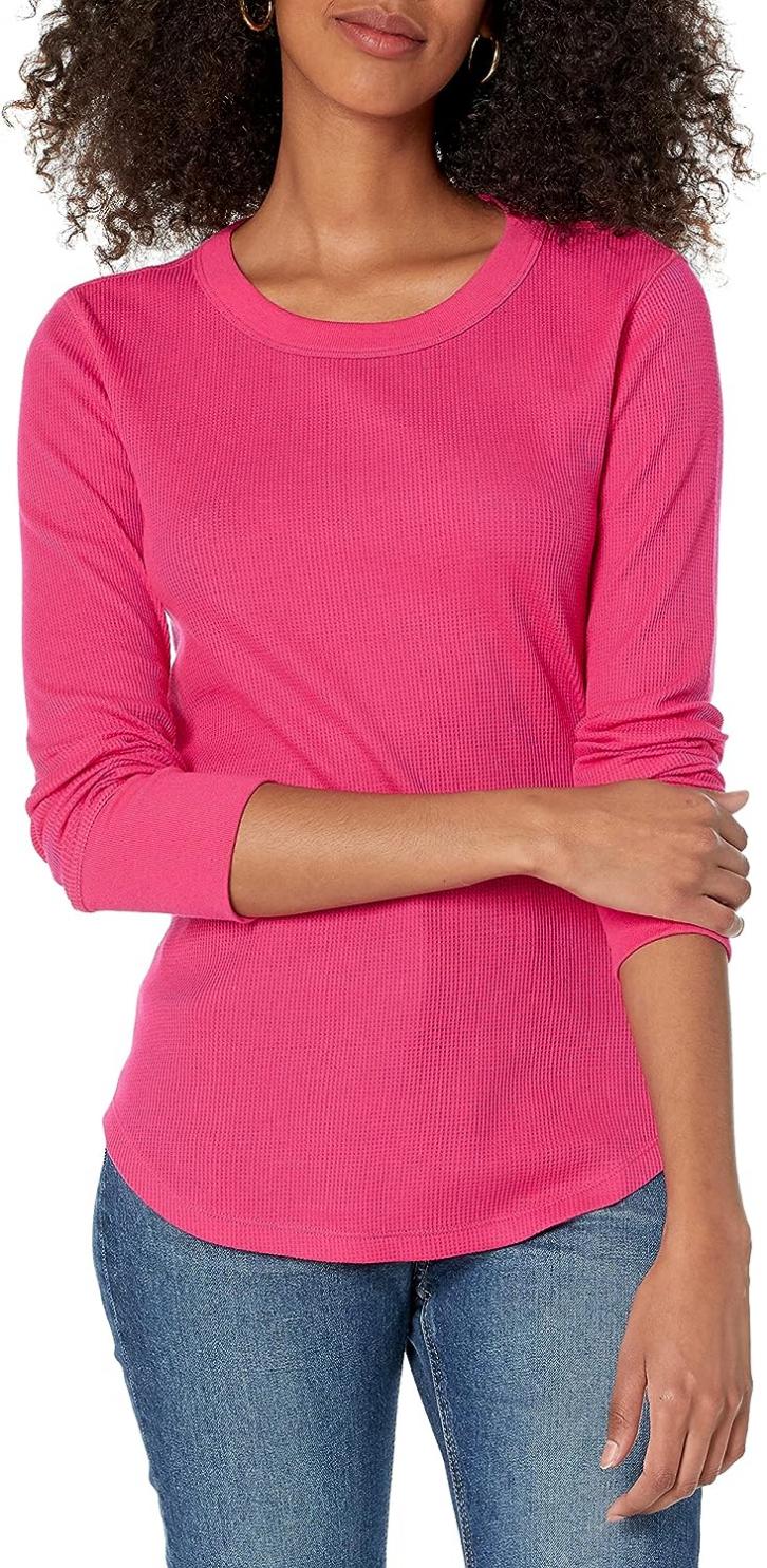 GAP Women's Waffle Knit Long Sleeve Tee T-Shirt