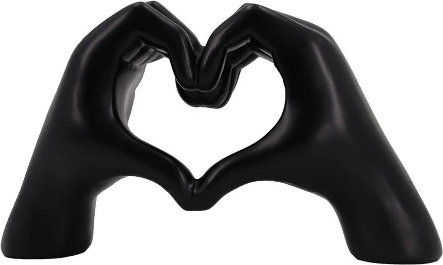 Heart hands Sculpture Aesthetic Decor for Living Room Bedroom Bookshelf Coffe Table Knick Knacks Home Unique Gifts for Women