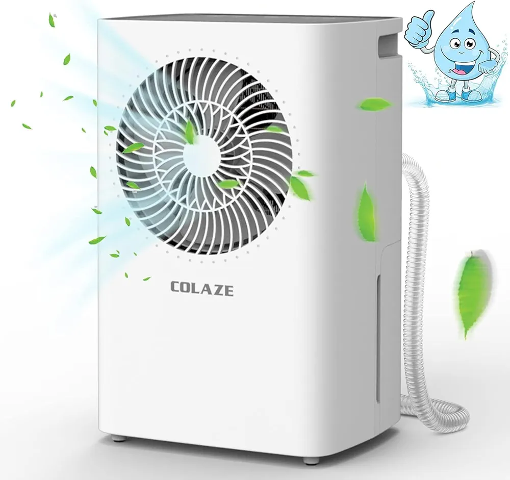 2500 Sq. Ft 30 Pint Dehumidifier for home, Dehumidifiers for Basement with Drain Hose, Home Dehumidifiers for Large Room with Auto Manual Drain, 24H Timer, 0.58 Gal Bucket, Auto Defrost