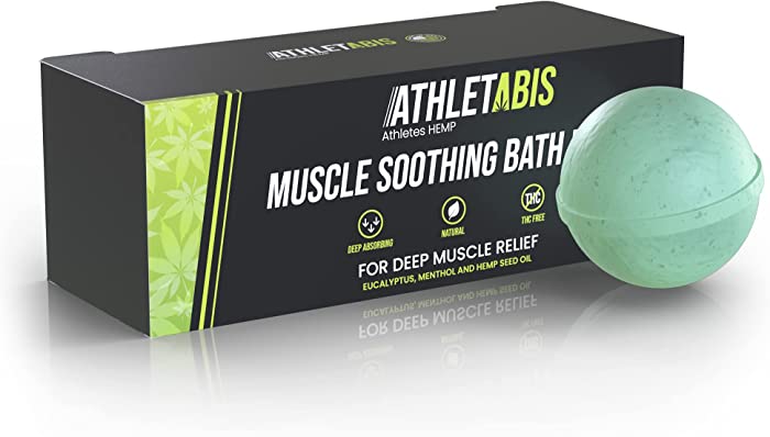 Hemp Seed Oil Bath Bombs – Set of 3 Muscle-Soothing Shower Steamers with Menthol, Eucalyptus, & Epsom Salt for Stress, Workout, & Sinus Relief – Relaxing Bath Products for Women & Men by Athletabis