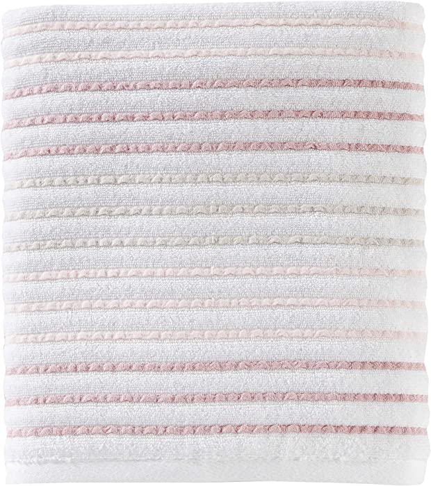 SKL Home by Saturday Knight Ltd. Tie Dye Stripe Bath Towel, Coral