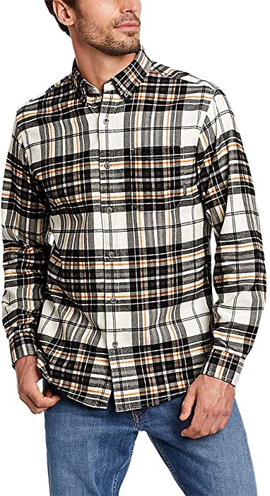 Eddie Bauer Men's Eddie's Favorite Flannel Relaxed Fit Shirt - Plaid