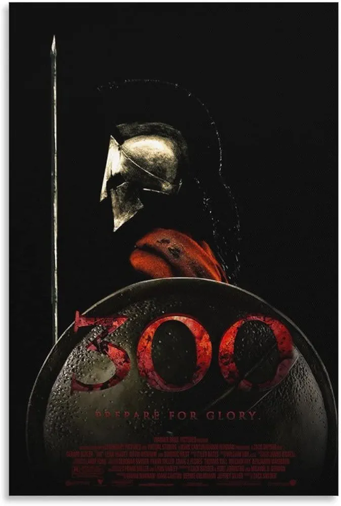 Movie Poster 300 of Spartans 300 Movie Poster Wall Art Decor Modern Home Decor Canvas Print Poster Wall Art Paintings Canvas Wall Decor Home Decor Living Room Decor Aesthetic 24x36inch(60x90cm) Unfr