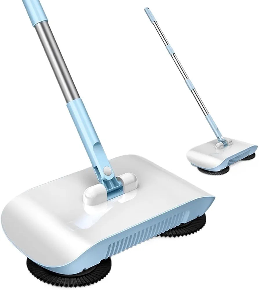 Hand Push Sweeping Robot Household Broom Dustpan Set for Household Cleaning(D)