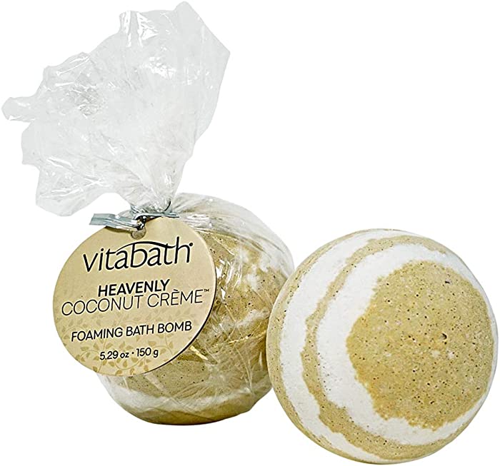 Vitabath Foaming Bath Bomb, Heavenly Coconut Creme, 6 Ounce