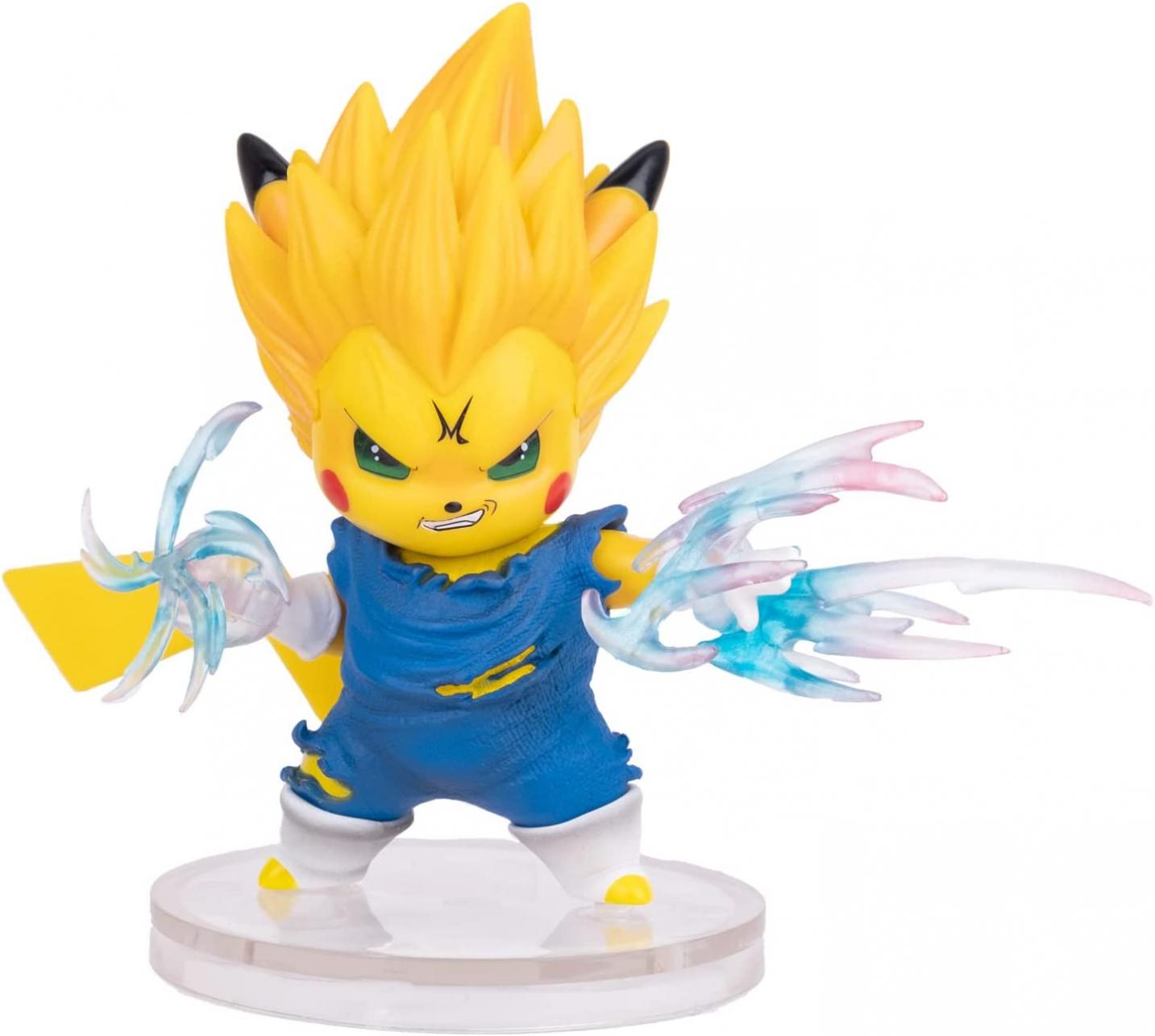 BOD STUDIO Majin Vegeta Pikachu Figure Statue Super Saiyan ssj2 DBZ Action Figure Collection Birthday Gifts PVC 4 Inch