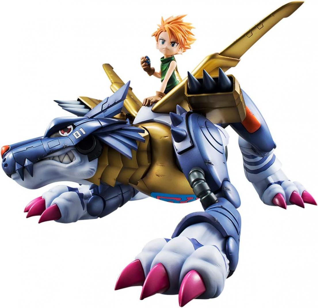 Megahouse Precious G.E.M. Digimon Adventure Metal Garurumon & Ishida Yamato [Repeat], Multiple Colors (MH83036)