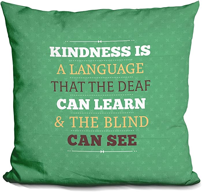 LiLiPi Kindness Decorative Accent Throw Pillow