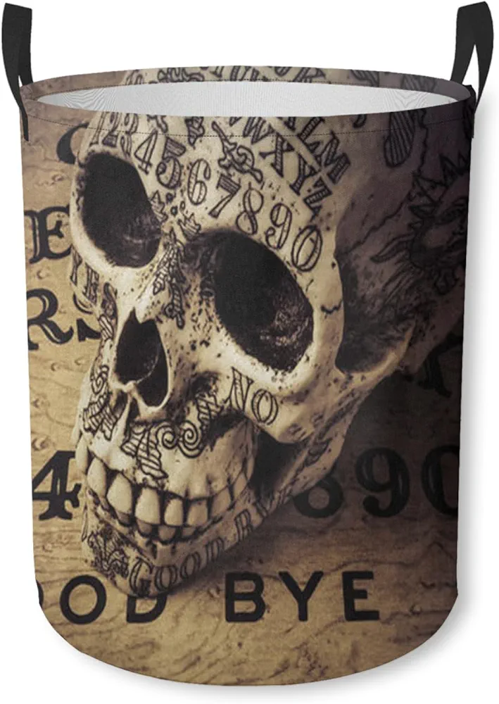 Laundry Basket Ouija Boards And Skull 2 Garry Gay Laundry Hamper Foldable Storage Basket for Bathroom Room Home Decor