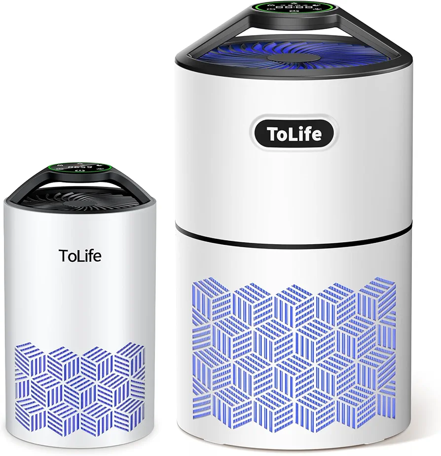 Tolife Air Purifiers for Bedroom Home K1 HEPA Air Purifiers with Air Purifiers for Home Large Room K1 Plus