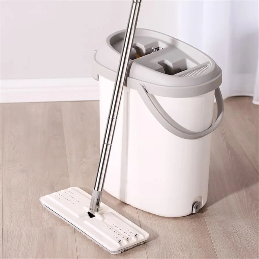 Flat Mop Mop Hand-Free Household A Mop Flat Net Lazy Squeeze Water Mop Floor Mop