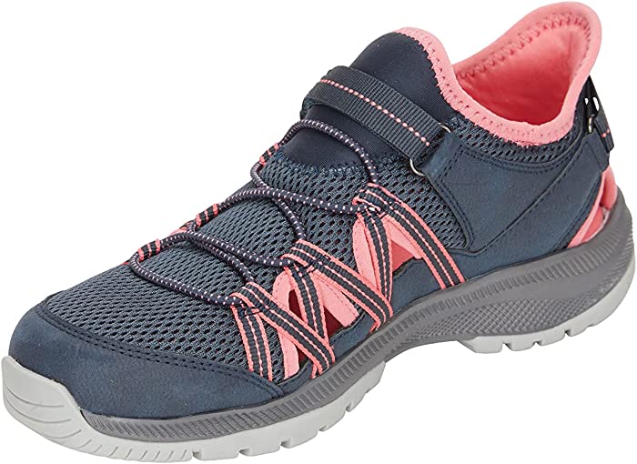 Eddie Bauer Sutton Water Shoes for Women | Waterproof, Easy On Off Neoprene Sock, Hook & Loop Closure, & Breathable Hiking Sandals