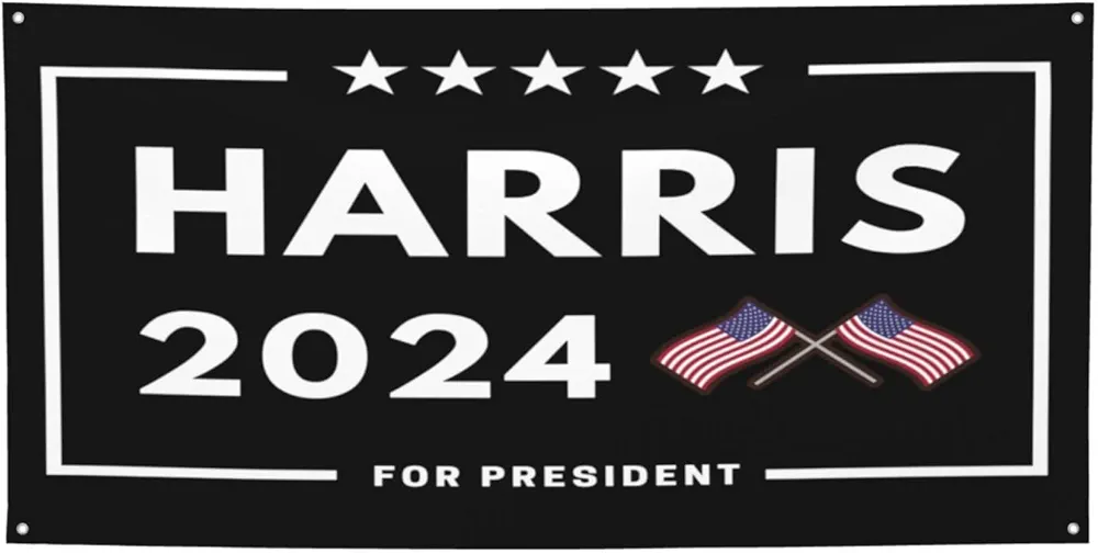 Kamala Harris for President 2024 Banners Flag Signs, Personalized Banner for Indoor Outdoor Decoration Banner Room Wall Signs for Garden Yard Party Holiday Home Decorations Medium