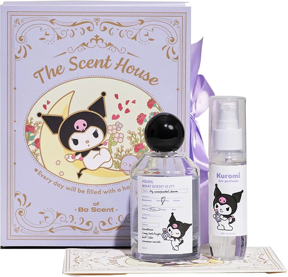 Sanrio Kuromi Air Freshener for Home and Bathroom Room and Air Freshener Spray Set Home Fragrance 3pc Set