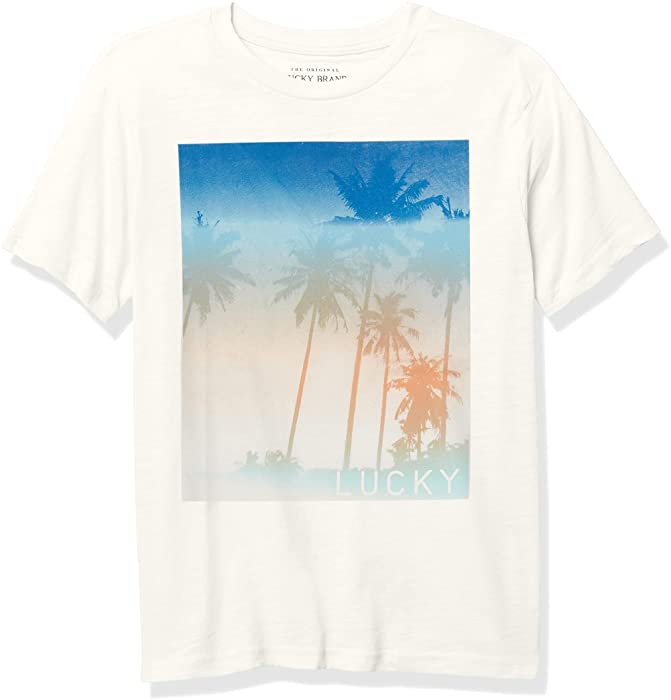 Lucky Brand Boys' Short Sleeve Graphic Tee Shirt