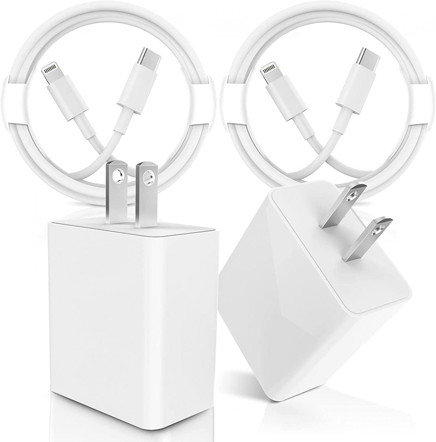 iPhone 14 Fast Charger,Fast iPhone Charger [Apple MFi Certified] 2Pack USB C Wall Charger Plug Adapter with Type C Lightning Cable for iPhone 14/14 Plus/14 Pro/13 Pro/13 MiNi/12 Pro Max/11/XR/AirPods