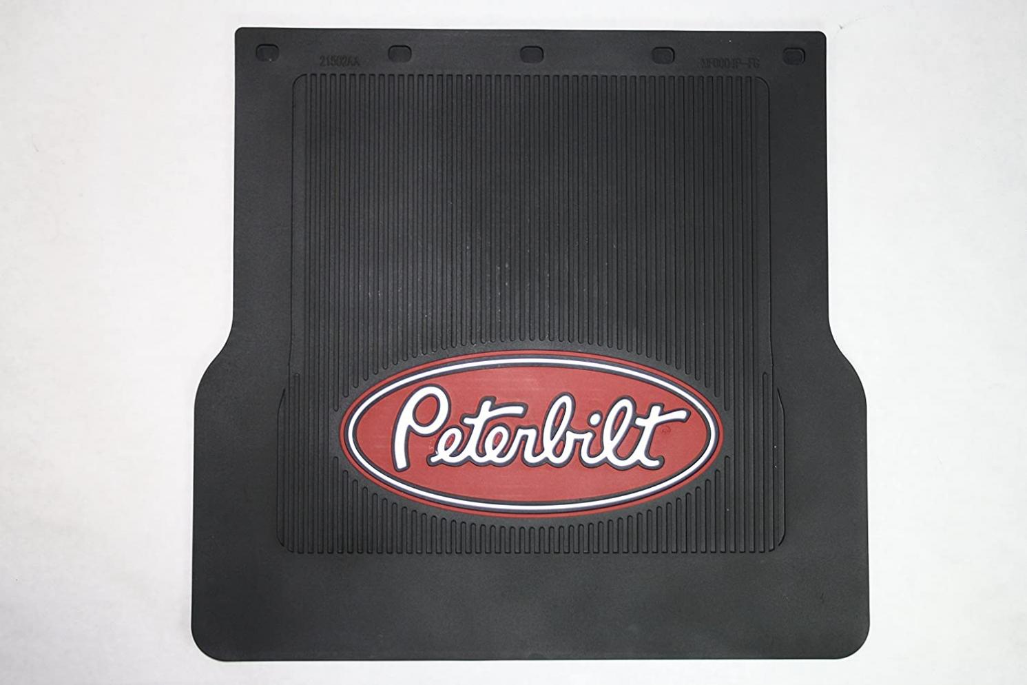 Peterbilt Motors 16" x 18" x 17" Heavy Duty Rubber Semi Truck Mud Flaps-Pair