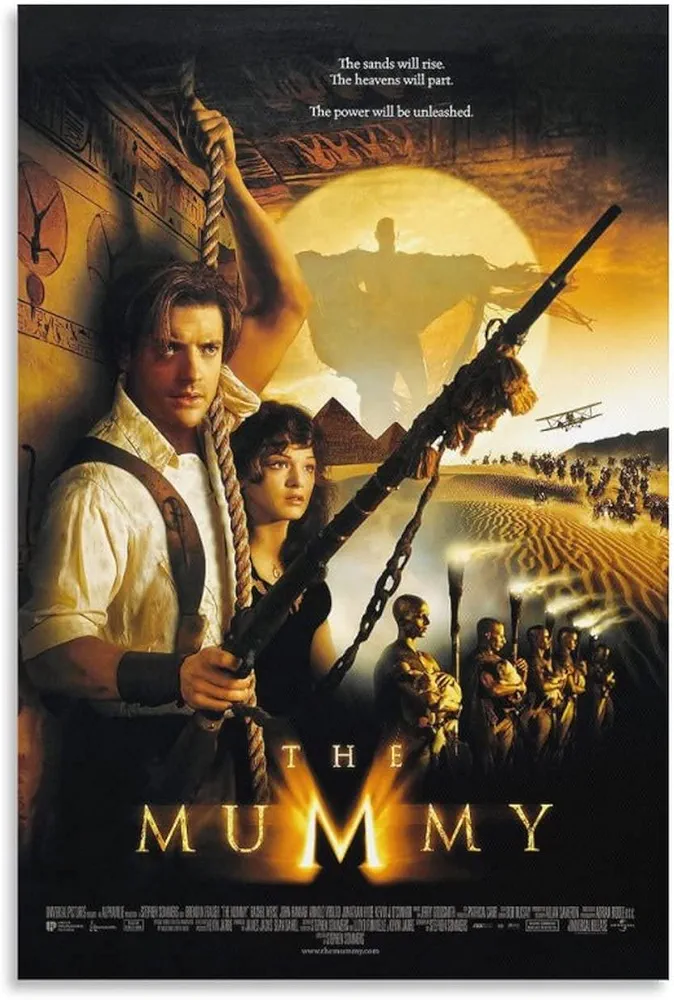 Movie Poster The Mummy Movie Poster Wall Decor Room Aesthetic Poster Canvas Print Poster Canvas Wall Art Prints for Wall Decor Room Decor Bedroom Decor Gifts 24x36inch(60x90cm) Unframe-style