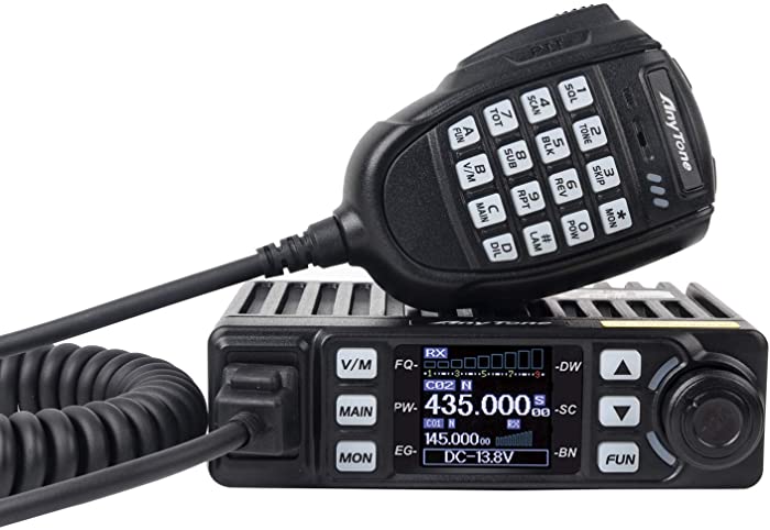 AnyTone Mini Size Dual Band Transceiver Mobile Radio VHF/UHF Two Way Radio AT-779UV for Car Vehicle