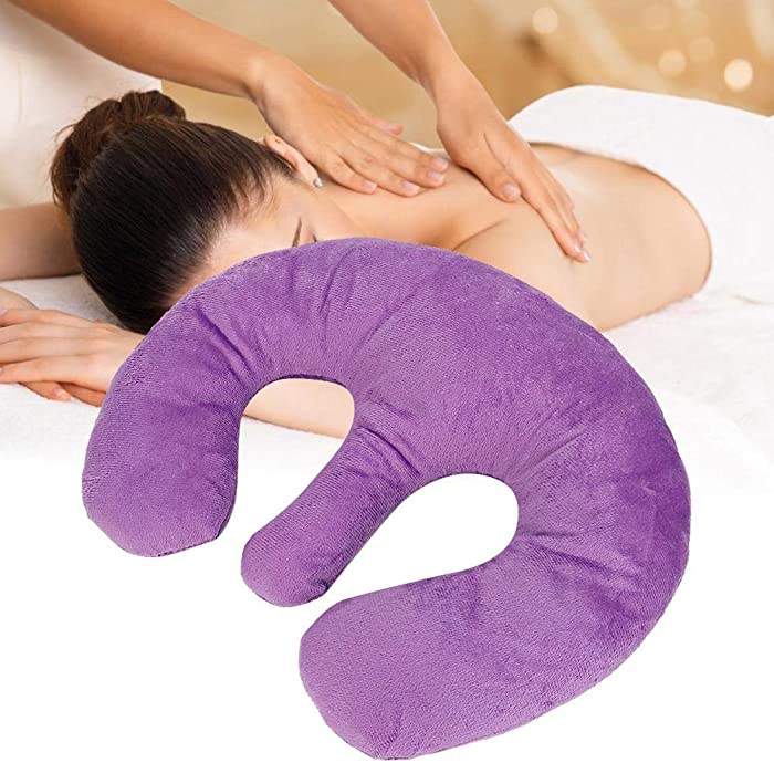 Soft Chest Pillow, Beauty Salon Breast Support Pillow Wrinkles Prevention Professional SPA Massage Chest Pillow Pad Cushion For Beauty Salon Relax(Purple)