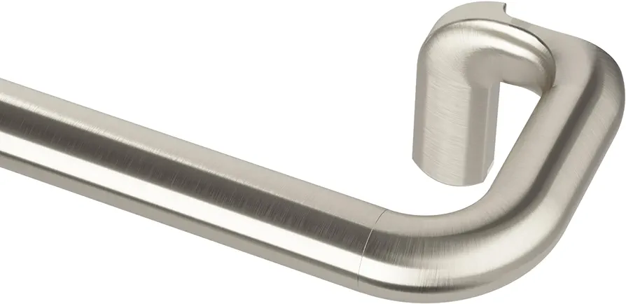 Umbra Twilight Curtain Rod Set – Wrap Around Design Ideal for Blackout or Room Darkening Panels, 30 to 84 Inches, Nickel