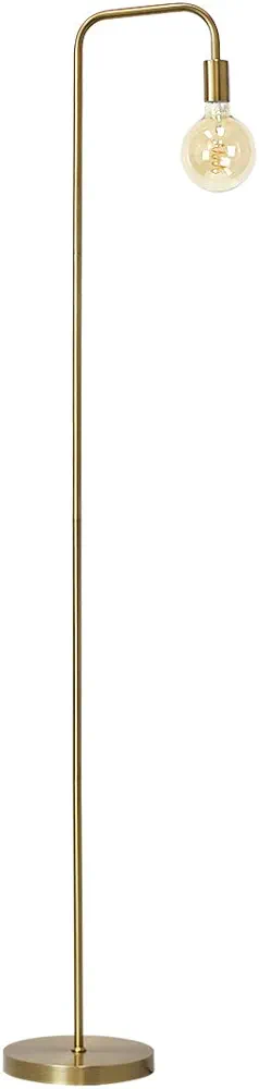 O’Bright Industrial Floor Lamp for Living Room, Metal Lamp, E26 Socket, 70 Inches, Minimalist Design for Decorative Lighting, Stand Lamp for Bedroom, Office, Dorm, Gold