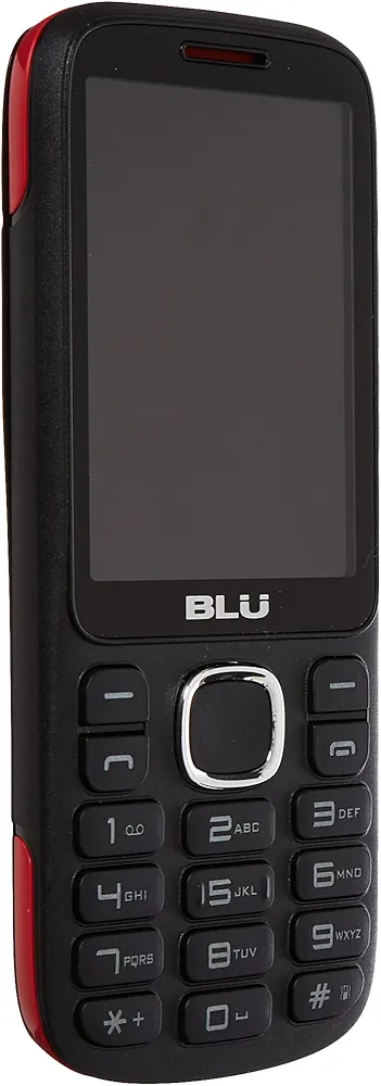 BLU Jenny TV 2.8 T276T Unlocked GSM Dual-SIM Cell Phone w/ 1.3MP Camera - Unlocked Cell Phones - Retail Packaging - (Black Red)