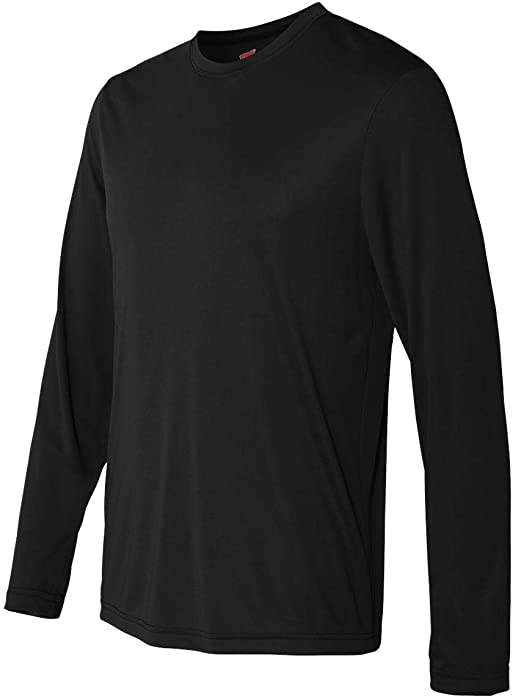 Hanes Men's Long Sleeve Cool Dri T-Shirt UPF 50+ (Pack of 2)