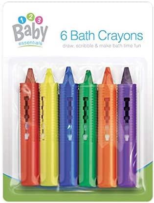 6 Pcs Baby Kids Safety Washable Bath Crayons Bath Time Fun Educational Toys Gift