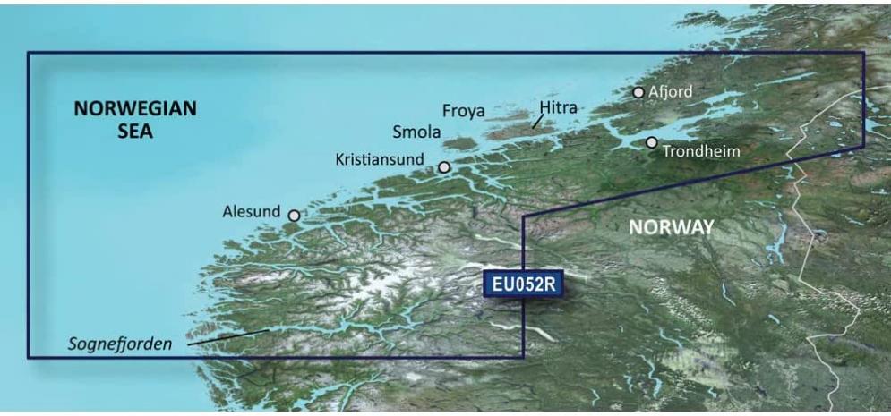 Garmin BlurChart VEU052R - Sognefjorden - Svefjorden - SD Card