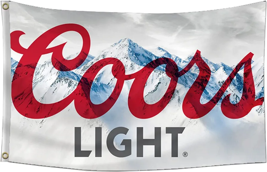 Coors Light Beer Flag 3x5 Feet Wall Hanging Funny Banner for Living Room College Dorm Decor