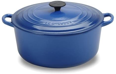 Le Creuset Enameled Cast-Iron 13-1/4-Quart Round French Oven, Cobalt