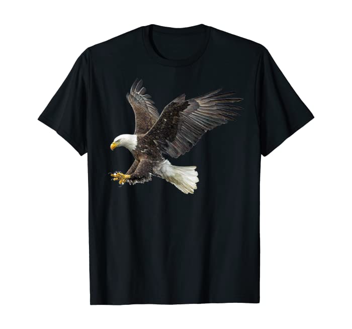 Majestic Flying American Bald Eagle Photo T-Shirt