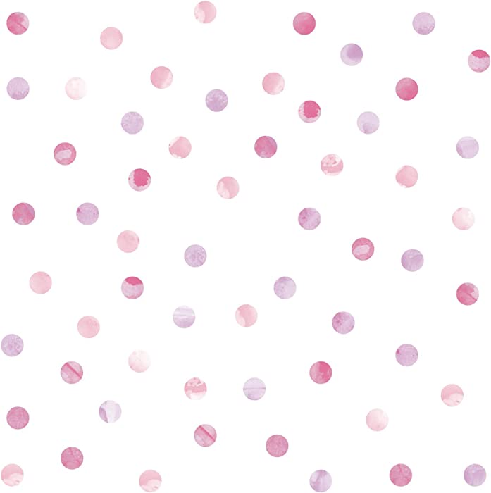 WallPops DWPK2466 Watercolor Dots Wall Art Kit, Pink