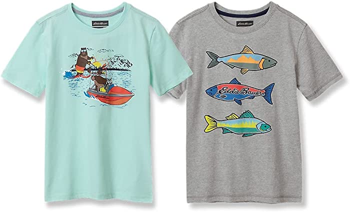 Eddie Bauer Boys' Graphic T-Shirt - 2-Pack