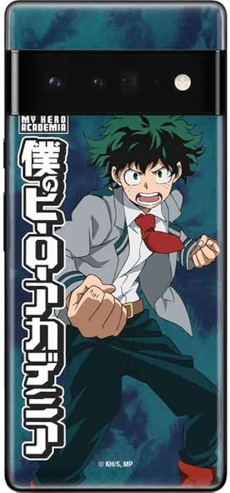 Skinit Decal Phone Skin Compatible with Google Pixel 6 Pro - Officially Licensed Crunchyroll Izuku Midoriya Uniform Design