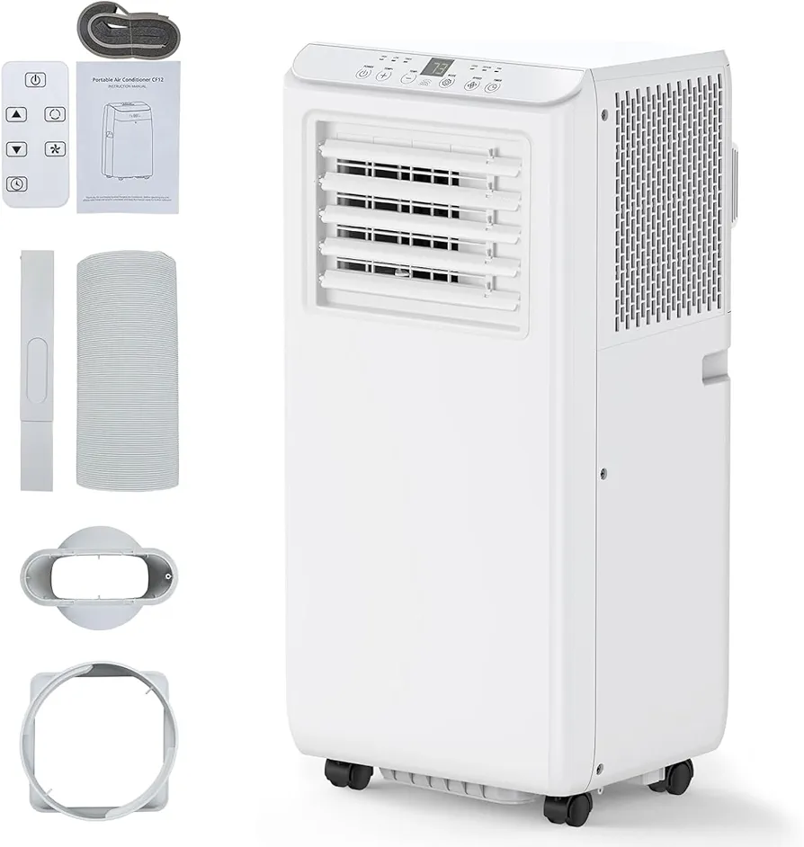 Portable Air Conditioner 10000 BTU, Portable AC Unit with Remote Control, Energy-Efficient Cooling for 450 Sq.ft Spaces, 3in1 Portable AC with Dehumidifier, Cooling & Fan Mode for Bedroom Room