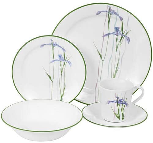 Corelle Impressions Shadow Iris 20-Piece Dinnerware Set, Service for 4