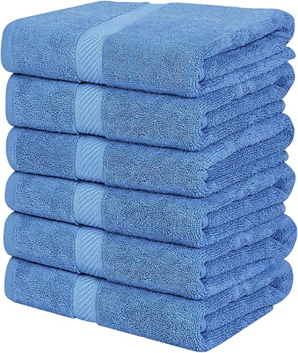 Simpli-Magic Cotton Bath Towels, 24"x46", Blue