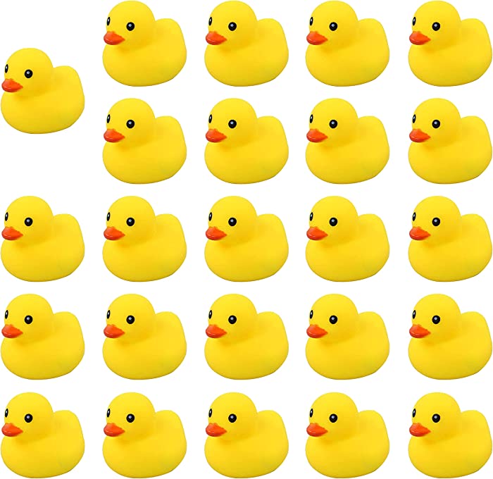 Wankko Mini Yellow Rubber Bath Ducks for Child 24pcs